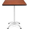 OFM 41 x 30 x 30 Square Laminate Cafe Height Table, Cherry
