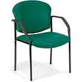 OFM Manor Series Deluxe Vinyl Stacking Guest Chair, Teal (404-VAM-602)