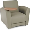 OFM Interplay Polyurethane Single Seat Tablet Chair, Taupe