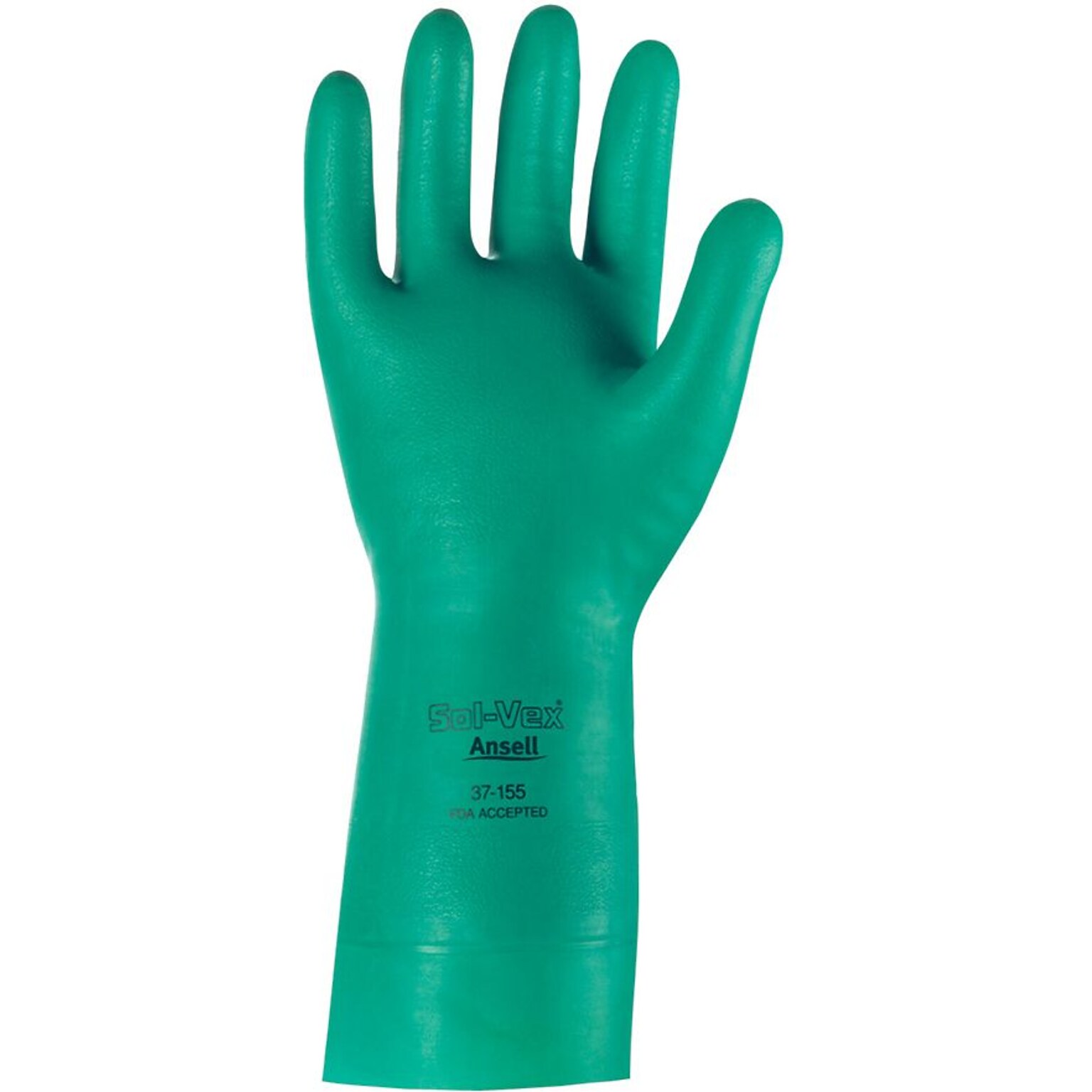 Ansell Sol-Vex® 37-155 Nitrile Gloves; Size Group 9, 12/Pair