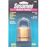 Sesamee® K0436 Marine Keyless Padlock, Brass