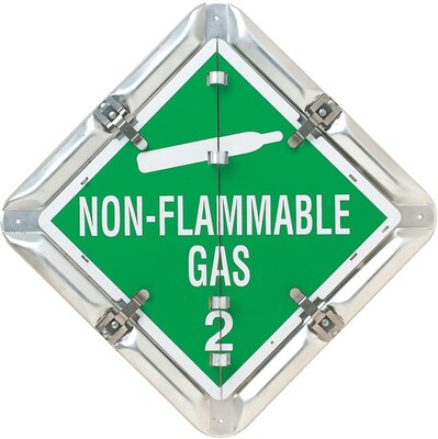 Brady® Flip-Style Placard, 10 3/4(L) x 10 3/4(W)