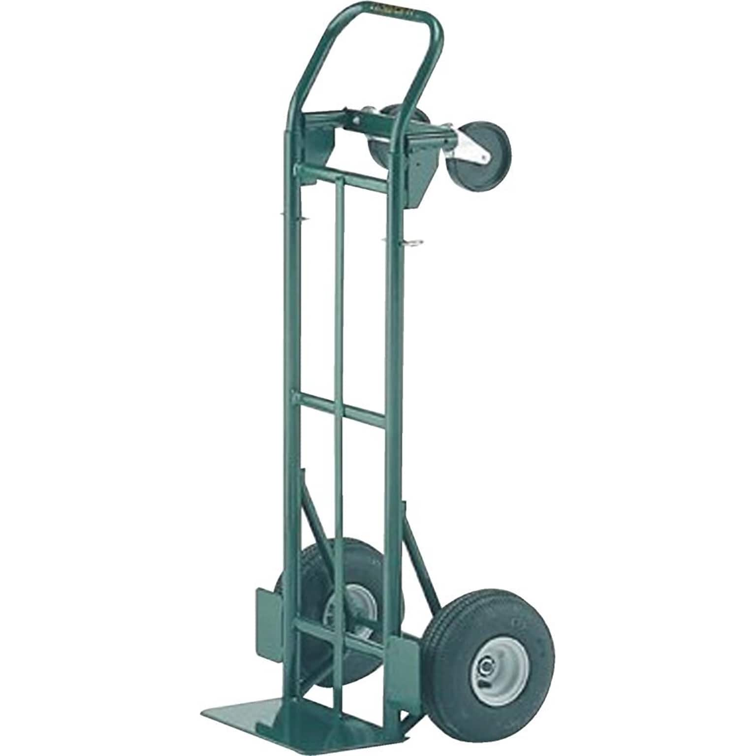 Harper™ Super Steel™ Convertible Hand Truck, 50H x 22W, Green (JEDTK1935P)