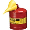Justrite® 7125110 Type I Safety Can, 2 1/2 gal