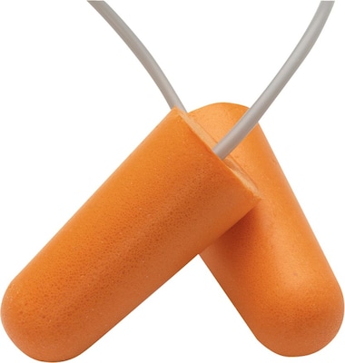 Jackson Safety® Corded NRR 31 db Disposable Ear Plug; Orange, 100/Box