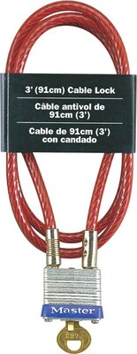 Master Lock® 719D Laminated Steel Cable Lock