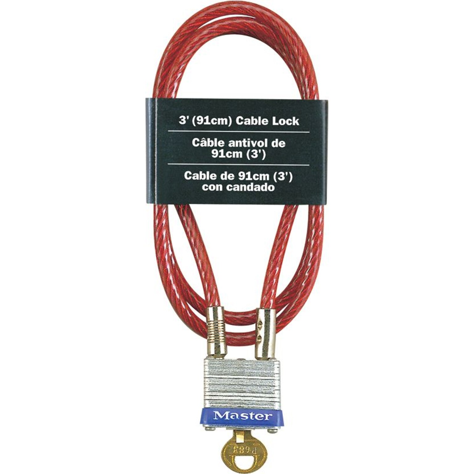 Master Lock® 719D Laminated Steel Cable Lock