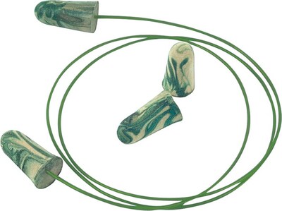 Moldex Corded Earplugs, NRR 33 dB, Camouflage, 100/Box (6609)