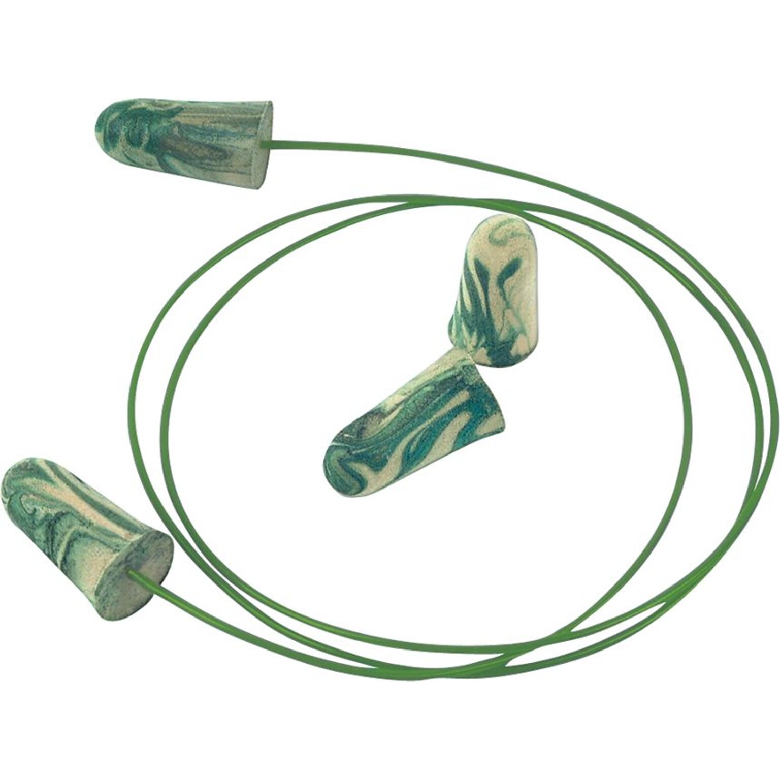 Moldex Corded Earplugs, NRR 33 dB, Camouflage, 100/Box (6609)
