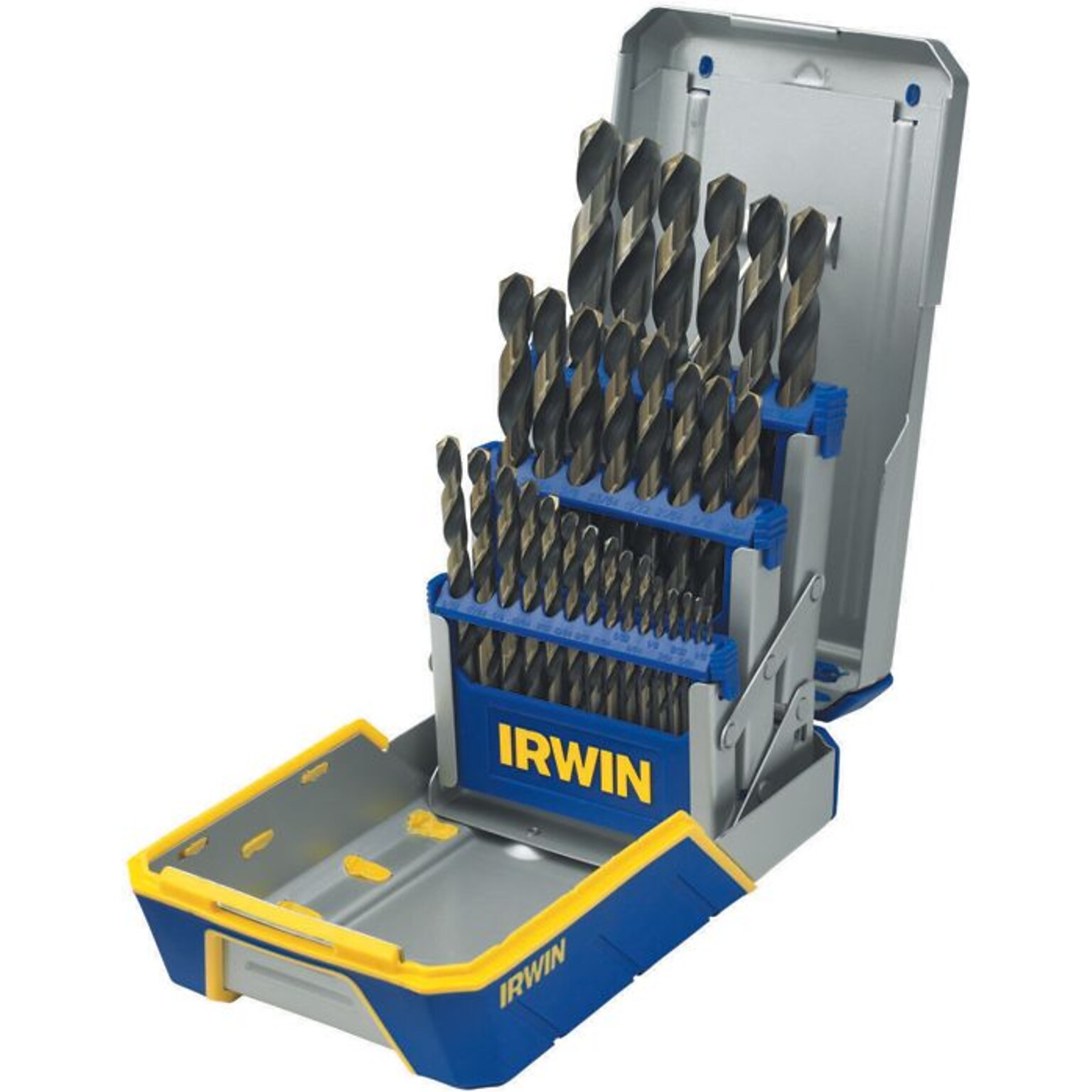 Irwin® Reduced Shank HSS Black and Gold Metal Index Drill Bit Set