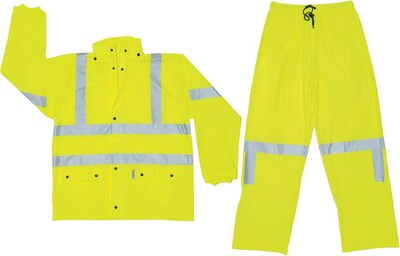 River City Luminator™ 5182 Class III Rainsuit, Fluroscent Yellow, 3XL