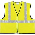 MCR Safety Economy Safety Vest, ANSI Class R2, Lime, 3XL, 1 Each