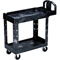 Rubbermaid® Heavy Duty 2-Deep Tray Lipped Shelf Utility Cart, 39 (L) x 17 7/8 (W) x 33 1/4 (H)
