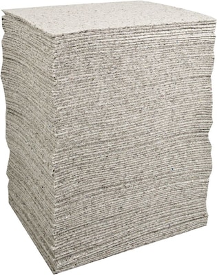 Brady® Re-Form™ 15"W x 19"L Plus Heavy Weight Absorbent Pad, 40 gal, 100/Carton (655-RFP100)