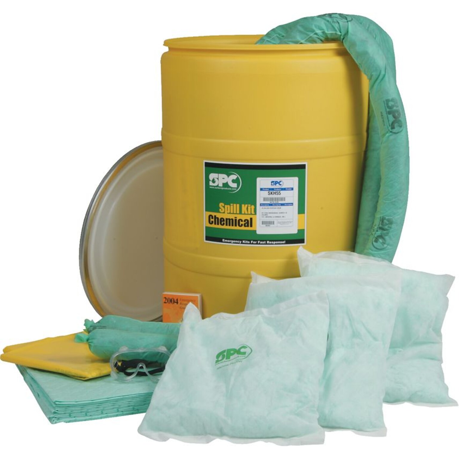 Brady® Allwik® Absorbent Spill Kit, 55 gal