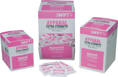 Swift First Aid 161987 Aypanal Extra Strength Non-Aspirin Pain Reliever, 250/Box (ORS NASCO)