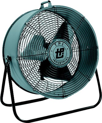TPI Corporation 29.5H 2 Speed Pedestal Fan, Gray (MB24-DF)