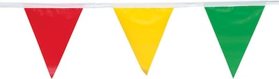 Presco 100(L) x 9(W) x 12(H) Stock Pennant Flag, Multi Color