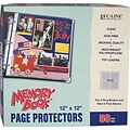 C-Line Memory Book Top-Load Page Protectors, 12 x 12, 3-Ring and Postbound