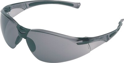 North® A800 Series Safety Glasses, Anti-scratch, Gray Lens