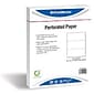 Printworks® Professional 8.5" x 11" Perforated Paper, 20 lbs., 92 Brightness, 2500 Sheets/Carton (04115P)