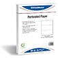 Printworks® Professional 8 1/2" x 11" 24 lbs. Perforated 3 1/4" Paper, 2500/Case