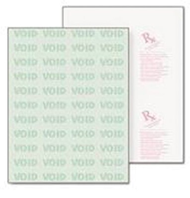 Paris DocuGard Standard 8.5" x 11" Business Security Check On Top, 24 lbs., Green, 500 Sheets/Ream, 2500/Carton (04502P)