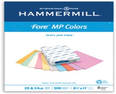IP Hammermill® Fore® MP 30PC 8 1/2 x 11 20 lbs. Colored Copy Paper, Turquoise, 500/Ream