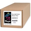 Magiclee/Magic DMVB14 36 x 75 Vinyl One-Sided Scrim Banner, White, Roll