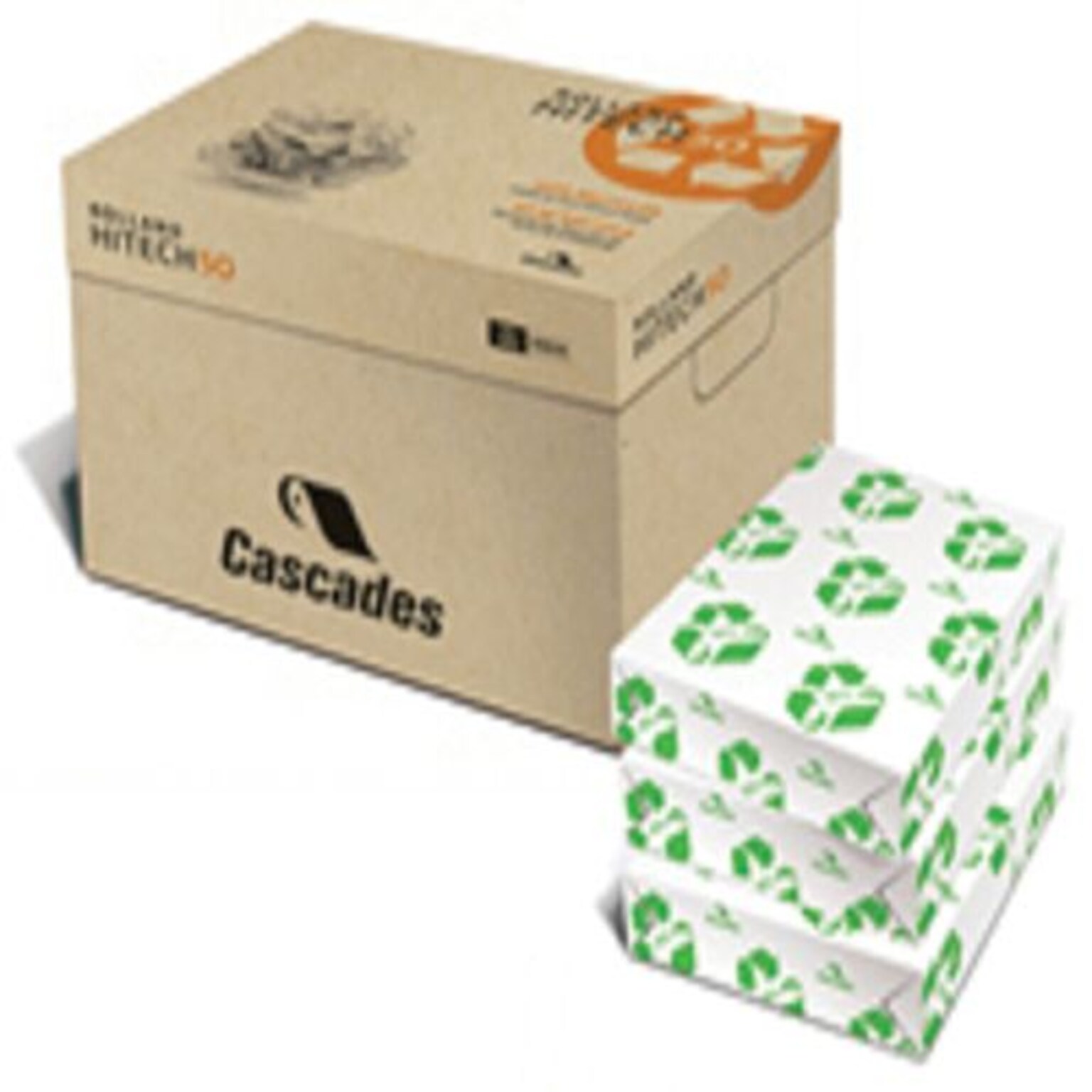 Cascades Rolland HiTech 50™ 12 x 18 50 lbs. Smooth Laser Paper, Bright White, 2000/Case