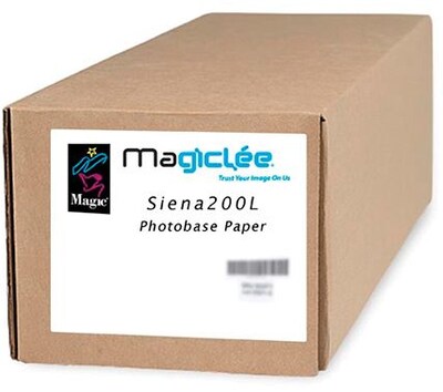 Magiclee/Magic Siena 200L 36 x 100 Coated Lustre Microporous Photobase Paper, Bright White, Roll