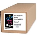 Magiclee/Magic Stick2 36 x 100 7 mil Polypropylene Matte Banner, White, Roll