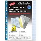 Blanks/USA® Kant Kopy® 8 1/2 x 11 20 lbs. 2 Part K1 Security Paper, Blue, 250/Pack