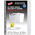 Blanks/USA® Kant Kopy® 8 1/2 x 11 60 lbs. K1 Security Paper, Void Gray, 100/Pack