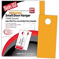 Blanks/USA® Digital Bristol Cover Door Hanger, 3.67 x 8 1/2, Goldenrod Yellow, 334/Pack
