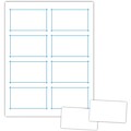 Blanks/USA® 3 1/2 x 2 80 lbs. Two-Sided Laminated Clean-Edge Smooth Business Card; White, 200/Pack