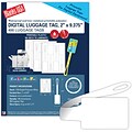 Blanks/USA® 9 3/8 x 2 Digital Luggage Tags, White, 100/Pack