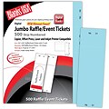 Blanks/USA® 2 3/4 x 8 1/2 Numbered 01-500 Digital Index Cover Raffle Ticket, Blue, 125/Pack