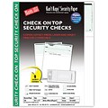 Kant Kopy® Blank/USA® 8 1/2 x 11 60 lbs. Security Check on Top Paper, Void Green, 250/Pack