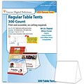 Blanks/USA® 4 x 3 3/8 x 5 5/8 80 lbs. Digital Table Tent, White, 150/Pack