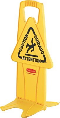 Rubbermaid® Stable Safety Sign, 26(L) x 13(W)