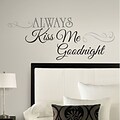 RoomMates® Always Kiss Me Goodnight Peel and Stick Wall Decal, Black
