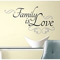 RoomMates® Family Is Love Peel and Stick Wall Decal, Black