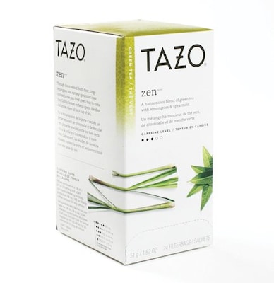Starbucks® Tazo Zen Tea, 24 Tea Bags/Box | Quill.com