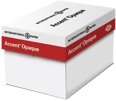 IP Accent Opaque 8.5 x 14 Digital Smooth Multipurpose Paper, 24 lbs., Brightness, 5000 Sheets/Carton (188033case)