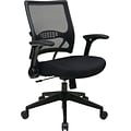 Office Star Space Seating® Fabric Mid Back Managers Chair, Black