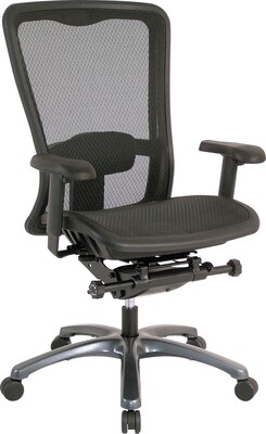 Office Star Pro-Line II™ ProGrid® High Back Managers Chair, Black/Titanium Finish