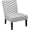 Office Star Ave Six® Fabric Victoria Chair, Zig Zag Gray
