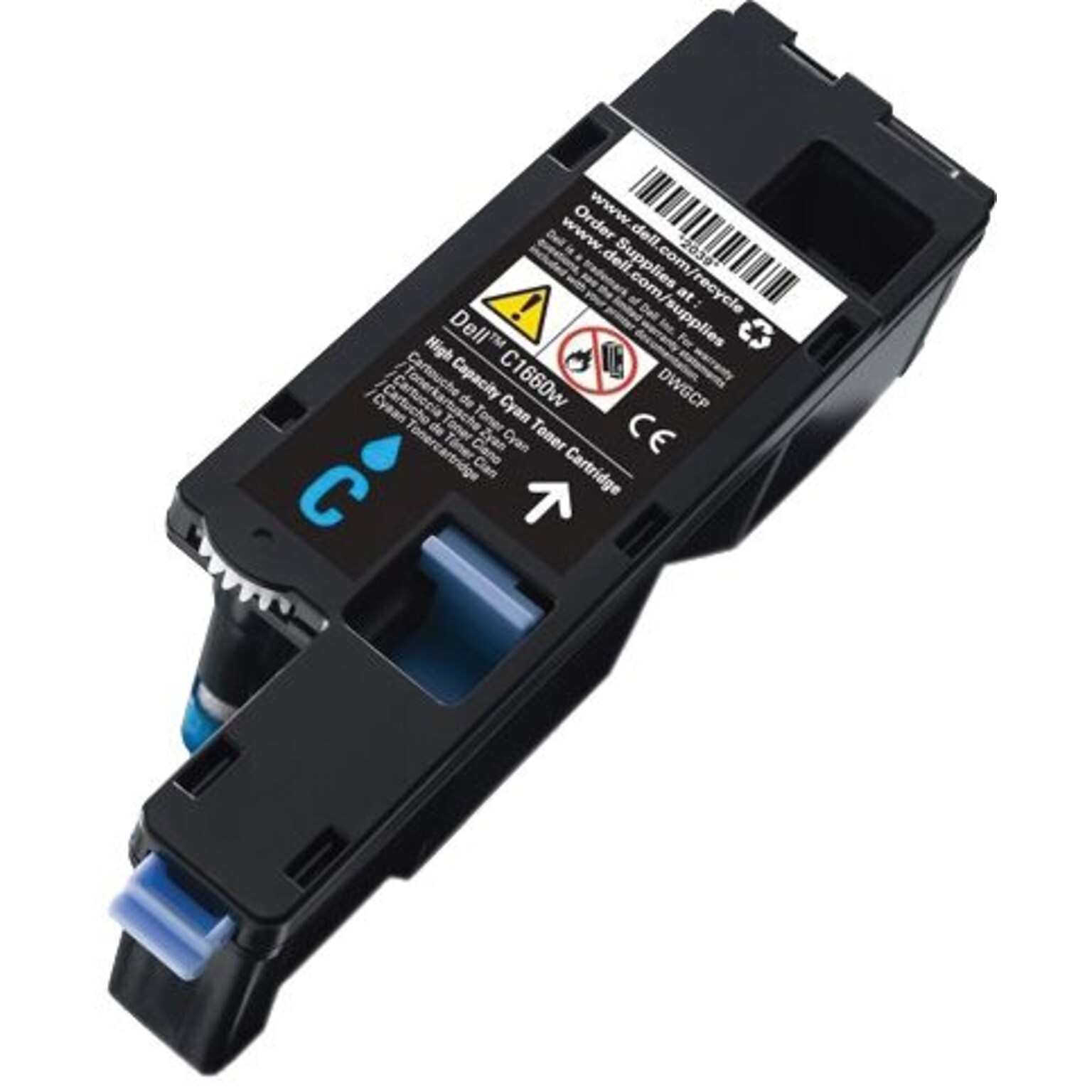 Dell DWGCP Cyan Standard Yield Toner Cartridge, Prints Up to 1,000 Pages