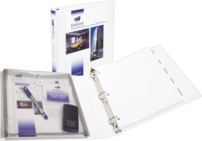 Avery Protect & Store Standard 1 3-Ring View Binder, White (23000)